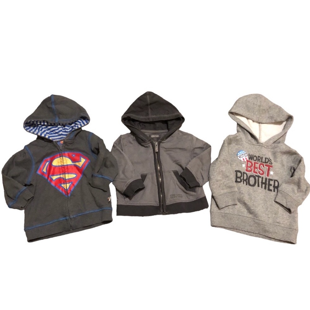 Bundle of 3 Lightweight Jackets- Kenneth Cole, Superman, Jumping Beans 12m Boy